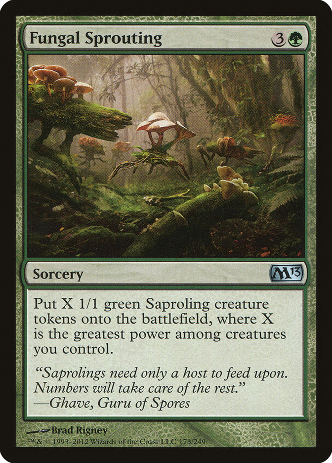 Fungal Sprouting – Uncommon Magic: The Gathering card from Magic 2013 (#173)