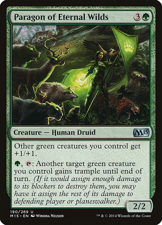 Paragon of Eternal Wilds – Uncommon Magic: The Gathering card from Magic 2015 (#190)