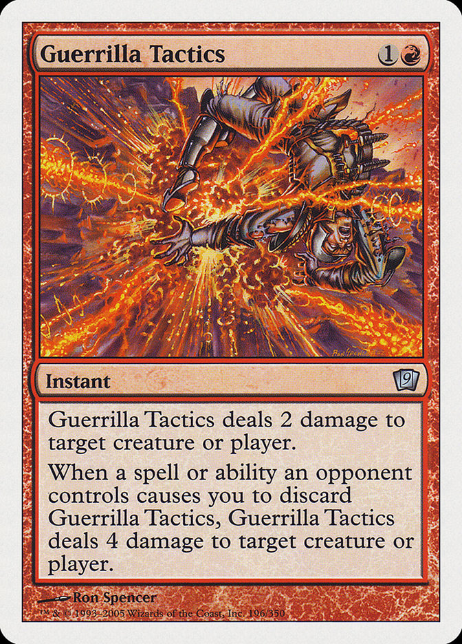 Guerrilla Tactics – Uncommon Magic: The Gathering card from Ninth Edition (#196)
