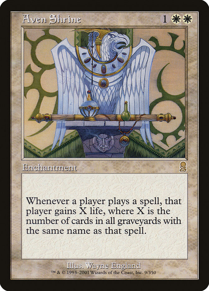 Aven Shrine – Rare Magic: The Gathering card from Odyssey (#9)