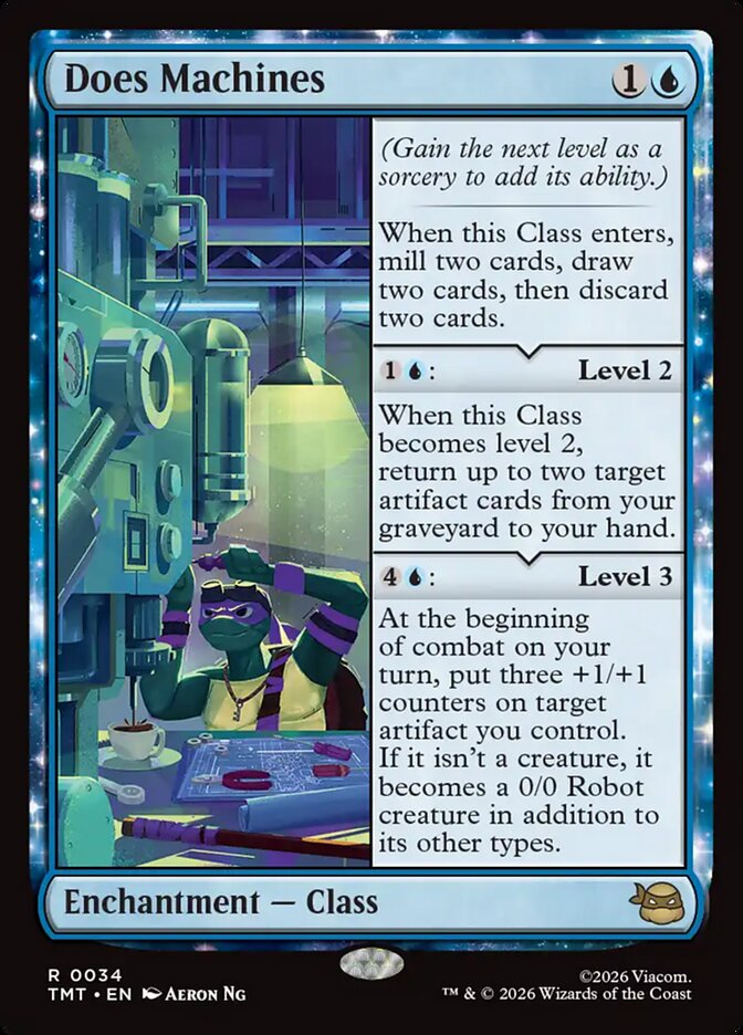 Does Machines – Rare Magic: The Gathering card from Teenage Mutant Ninja Turtles (#34)