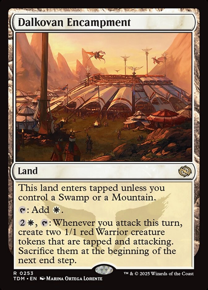 Dalkovan Encampment – Rare Magic: The Gathering card from Tarkir: Dragonstorm (#253)