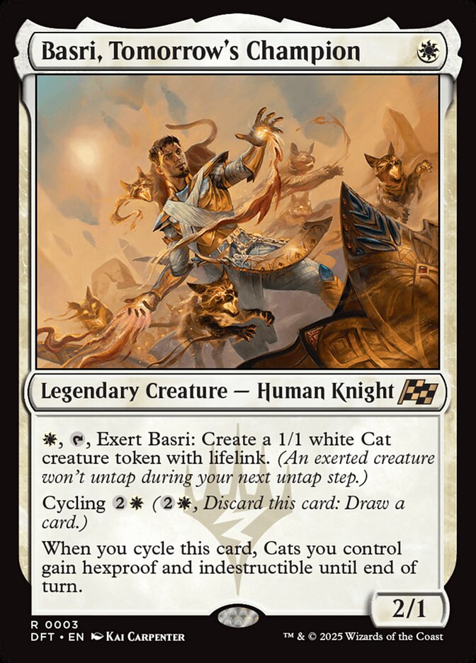 Basri, Tomorrow's Champion – Rare Magic: The Gathering card from Aetherdrift (#3)