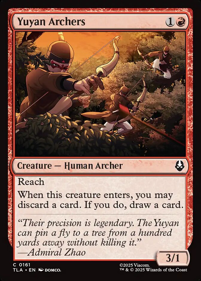 Yuyan Archers – Common Magic: The Gathering card from Avatar: The Last Airbender (#161)