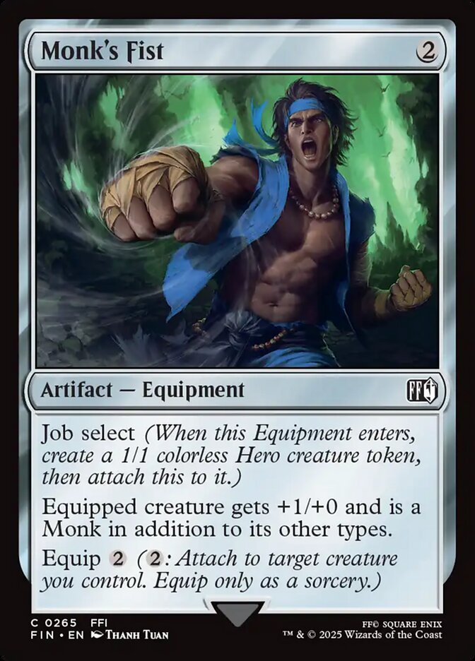 Monk's Fist – Common Magic: The Gathering card from Final Fantasy (#265)