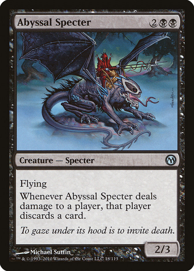 Abyssal Specter – Uncommon Magic: The Gathering card from Duels of the Planeswalkers (#18)