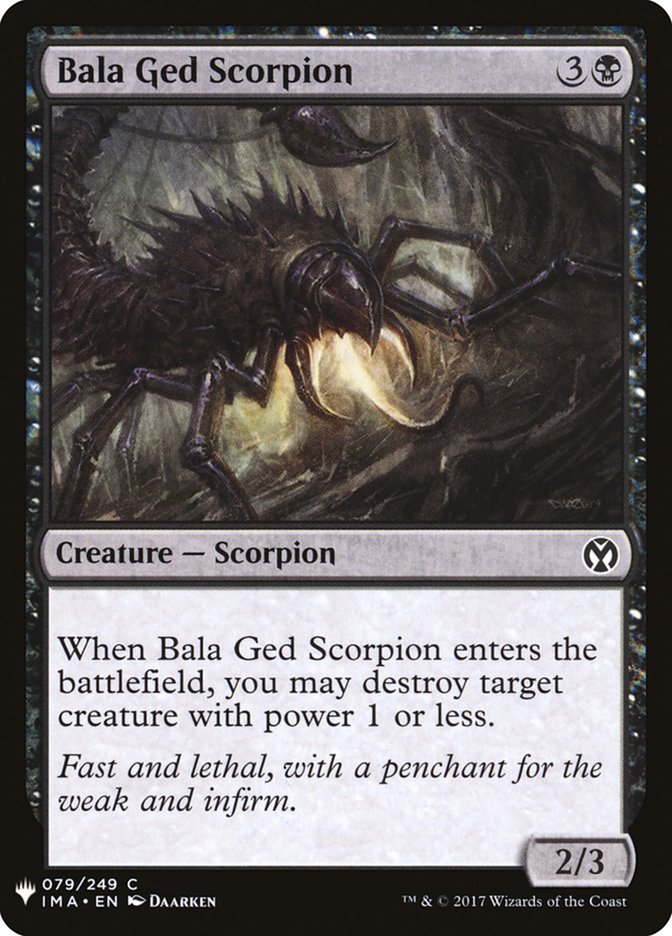 Bala Ged Scorpion – Common Magic: The Gathering card from The List (#IMA-79)