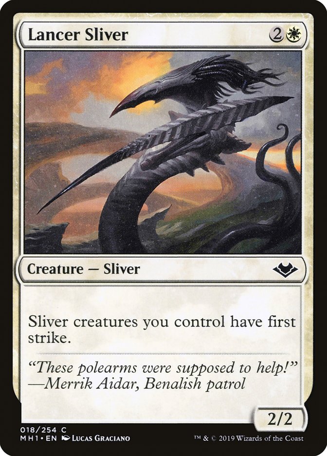 Lancer Sliver – Common Magic: The Gathering card from Modern Horizons (#18)