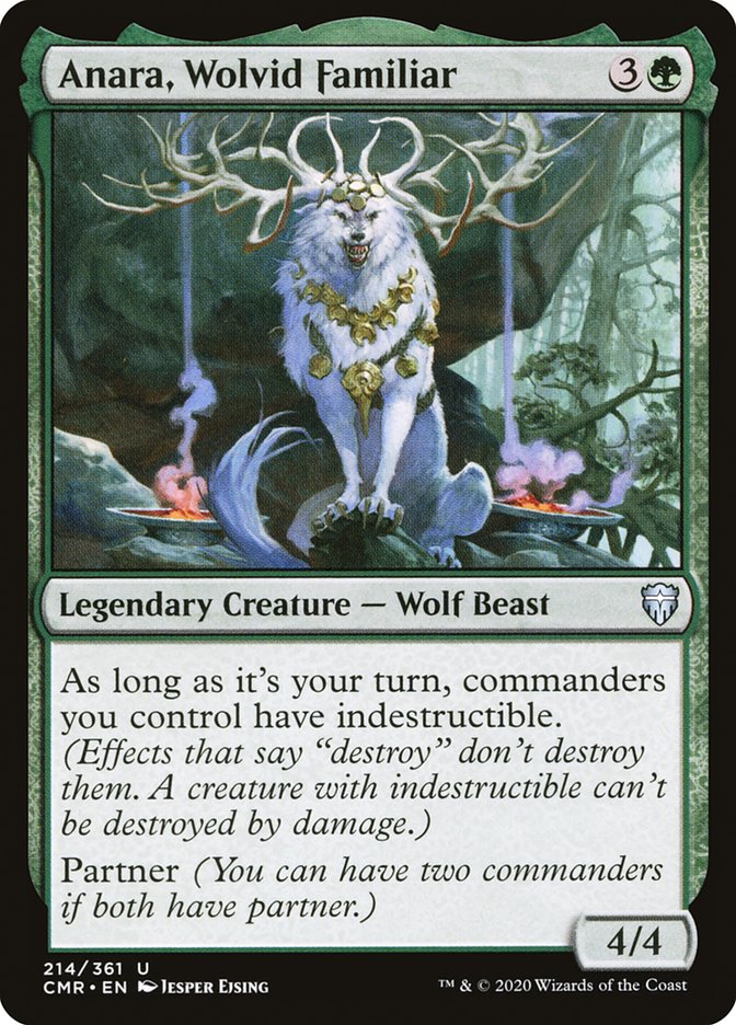 Anara, Wolvid Familiar – Uncommon Magic: The Gathering card from Commander Legends (#214)