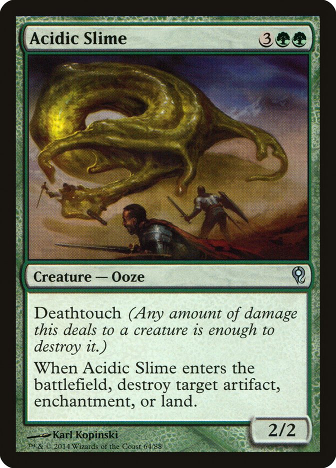 Acidic Slime – Uncommon Magic: The Gathering card from Duel Decks: Jace vs. Vraska (#64)