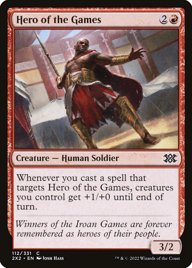Hero of the Games – Common Magic: The Gathering card from Double Masters 2022 (#112)