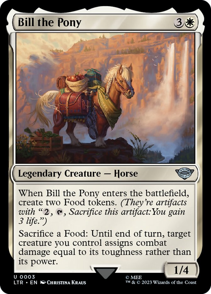 Bill the Pony – Uncommon Magic: The Gathering card from The Lord of the Rings: Tales of Middle-earth (#3)
