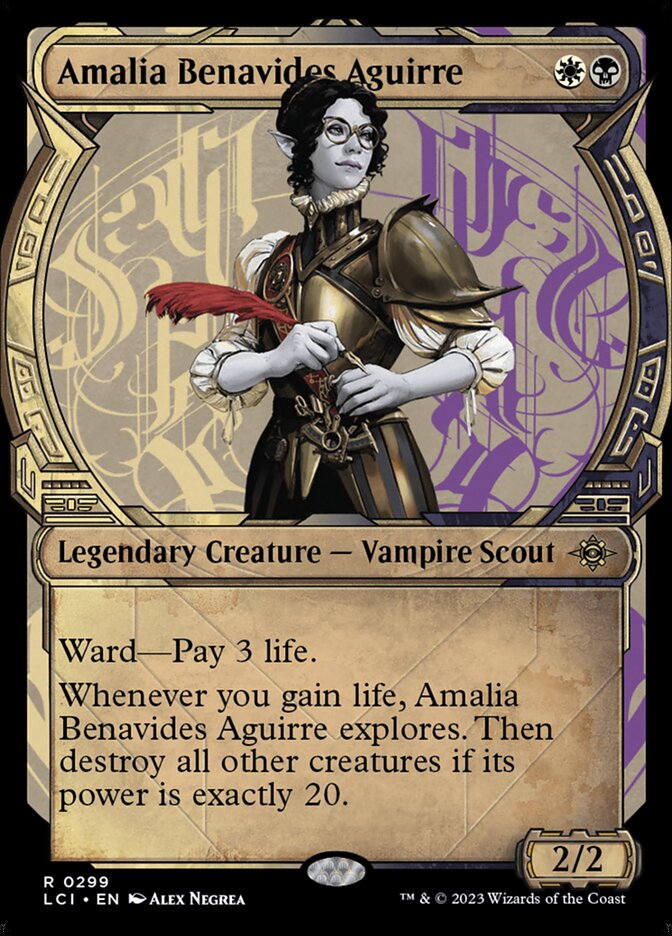 Amalia Benavides Aguirre – Rare Magic: The Gathering card from The Lost Caverns of Ixalan (#299)