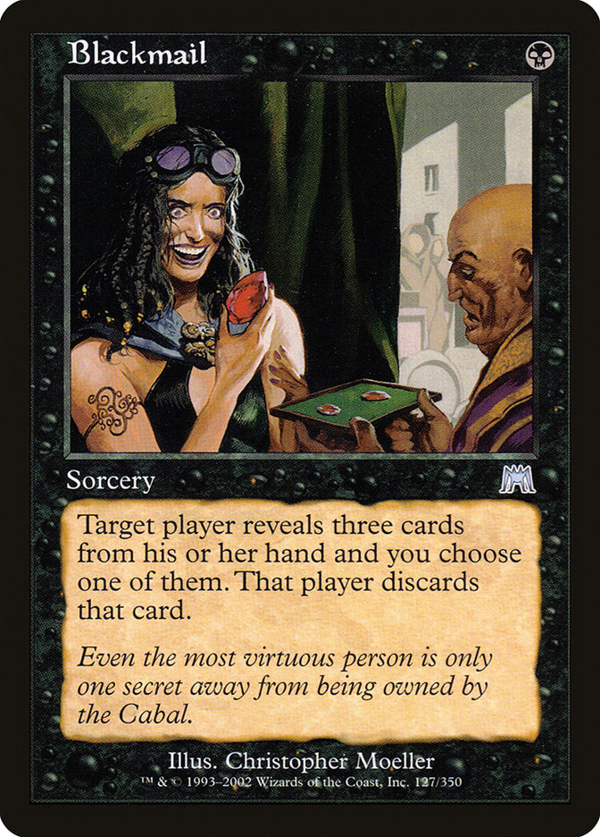 Blackmail – Uncommon Magic: The Gathering card from Onslaught (#127)