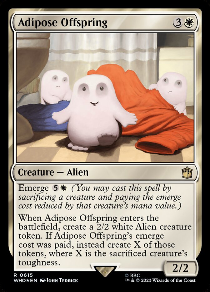Adipose Offspring – Rare Magic: The Gathering card from Doctor Who (#615)
