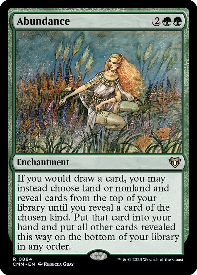 Abundance – Rare Magic: The Gathering card from Commander Masters (#884)