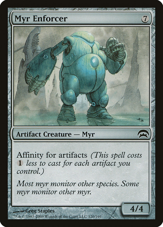 Myr Enforcer – Common Magic: The Gathering card from Planechase (#120)