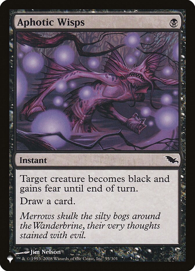 Aphotic Wisps – Common Magic: The Gathering card from The List (#SHM-55)