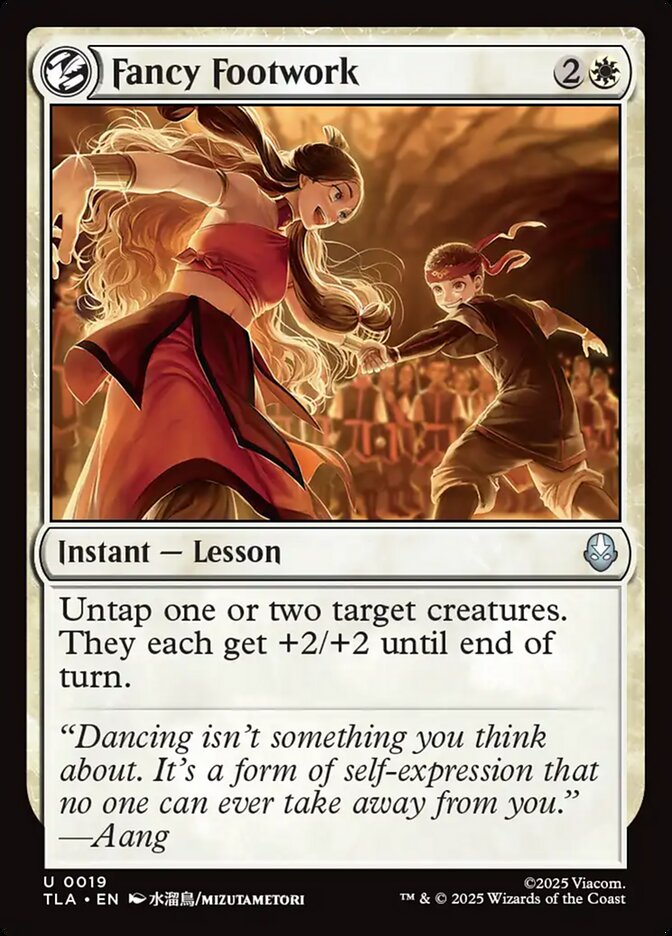 Fancy Footwork – Uncommon Magic: The Gathering card from Avatar: The Last Airbender (#19)