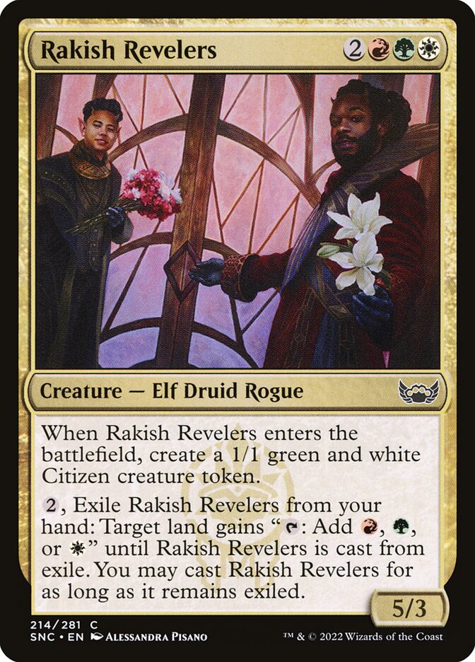 Rakish Revelers – Common Magic: The Gathering card from Streets of New Capenna (#214)