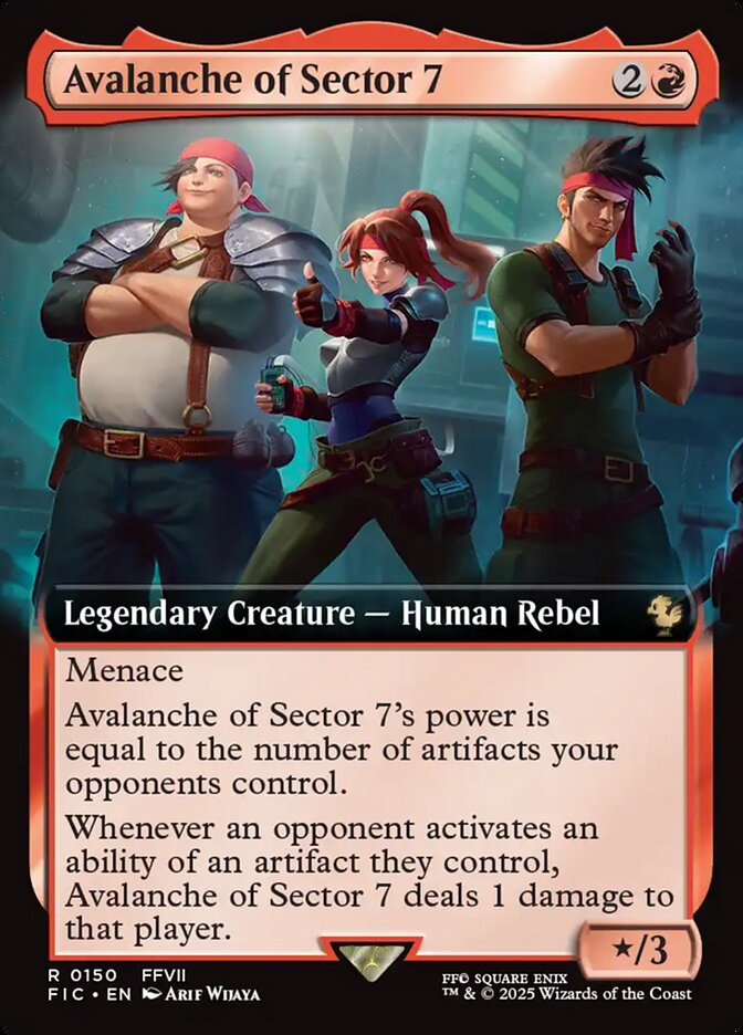 Avalanche of Sector 7 – Rare Magic: The Gathering card from Final Fantasy Commander (#150)