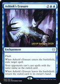 Ashiok's Erasure – Rare Magic: The Gathering card from Theros Beyond Death Promos (#43s)