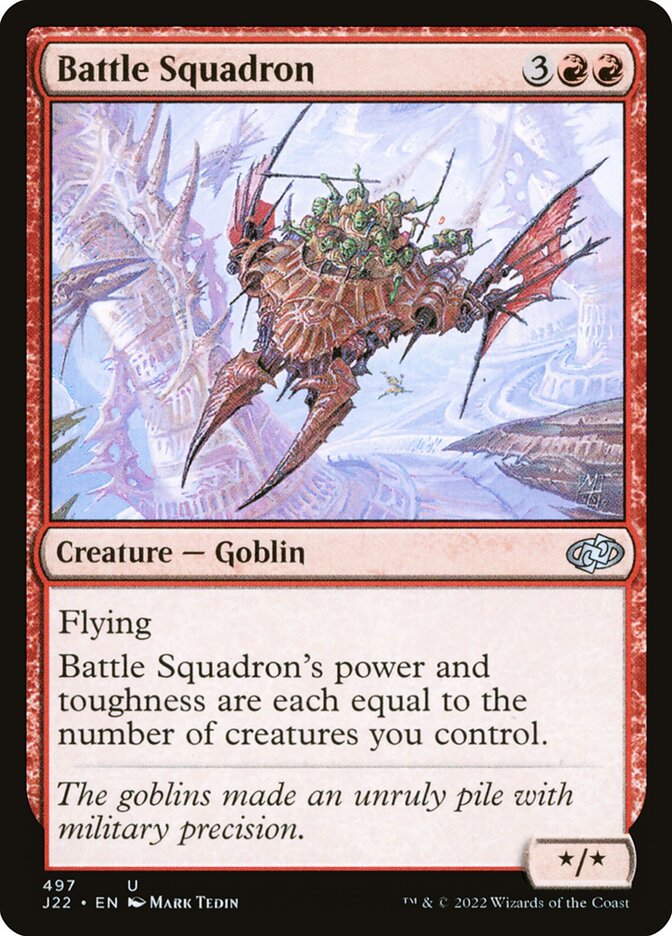 Battle Squadron – Uncommon Magic: The Gathering card from Jumpstart 2022 (#497)