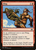 Fling – Common Magic: The Gathering card from Planechase Anthology (#44)