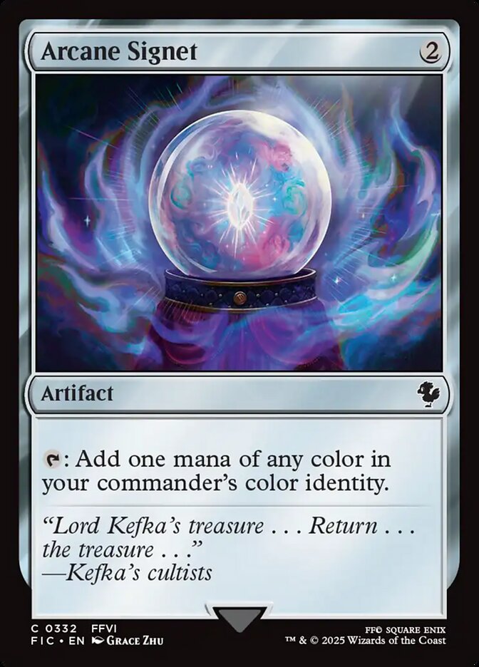 Arcane Signet – Common Magic: The Gathering card from Final Fantasy Commander (#332)