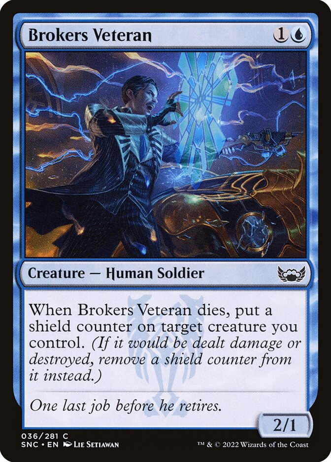 Brokers Veteran – Common Magic: The Gathering card from Streets of New Capenna (#36)