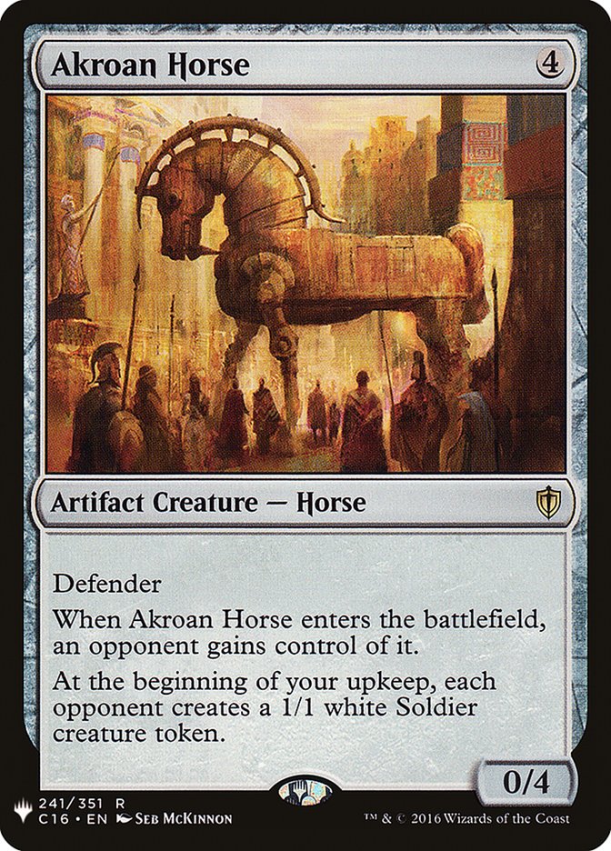 Akroan Horse – Rare Magic: The Gathering card from The List (#C16-241)