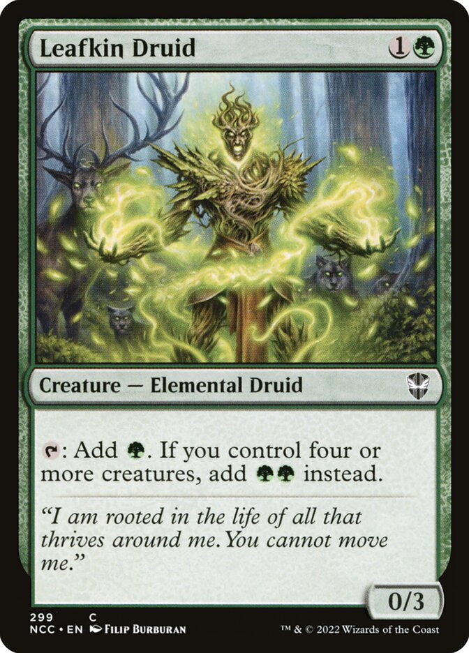 Leafkin Druid – Common Magic: The Gathering card from New Capenna Commander (#299)