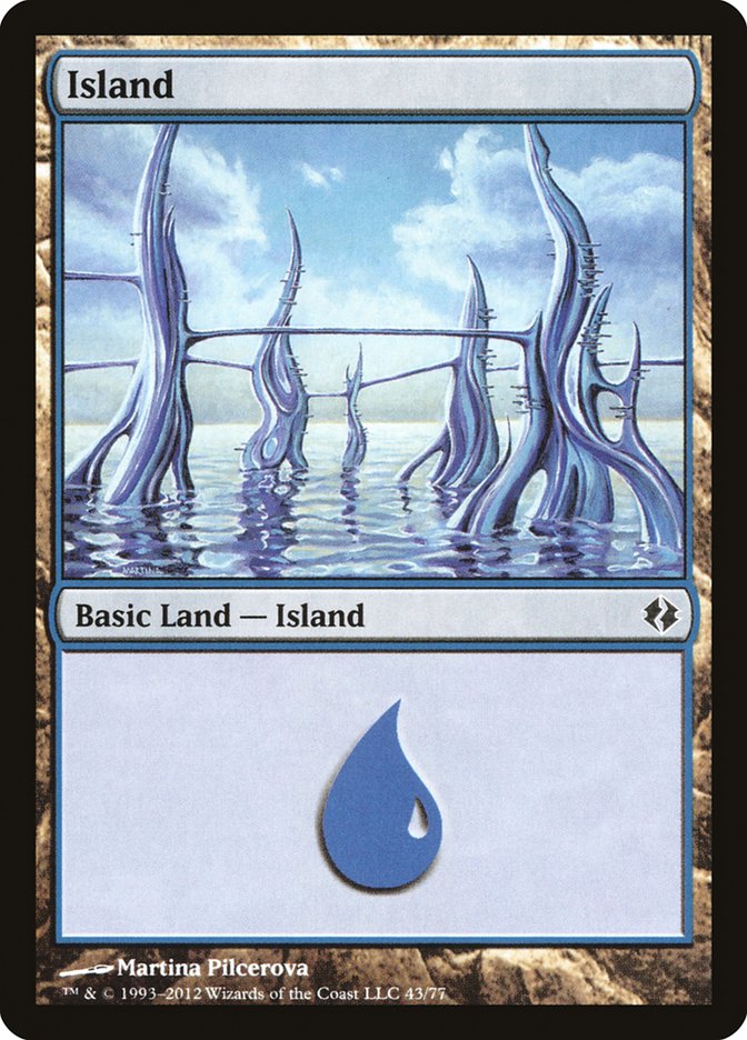 Island – Common Magic: The Gathering card from Duel Decks: Venser vs. Koth (#43)