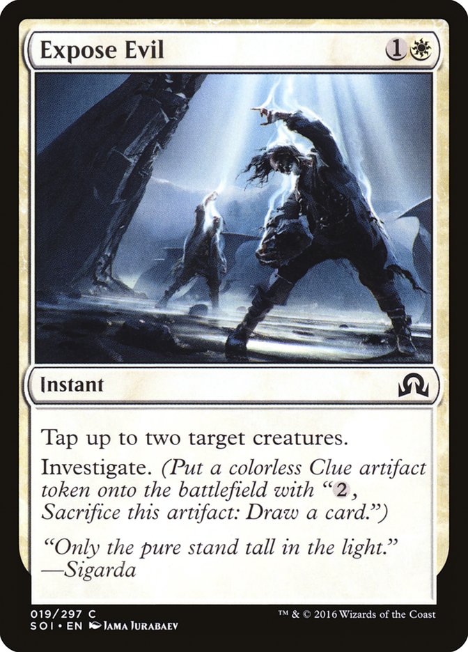 Expose Evil – Common Magic: The Gathering card from Shadows over Innistrad (#19)