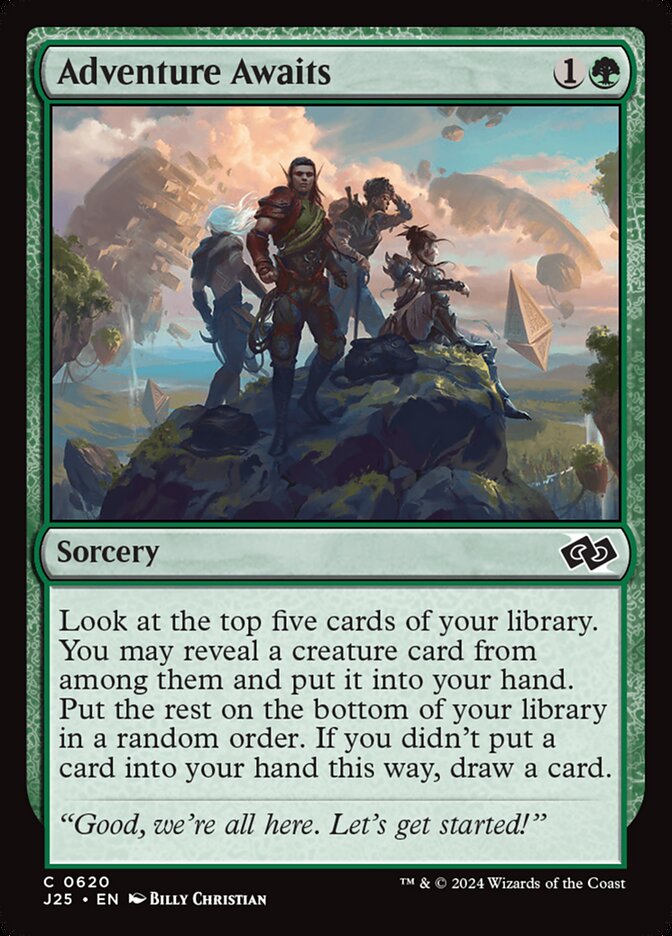 Adventure Awaits – Common Magic: The Gathering card from Foundations Jumpstart (#620)