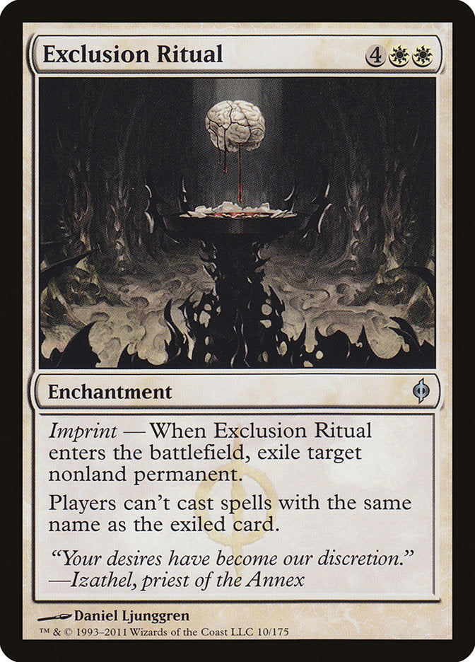 Exclusion Ritual – Uncommon Magic: The Gathering card from New Phyrexia (#10)