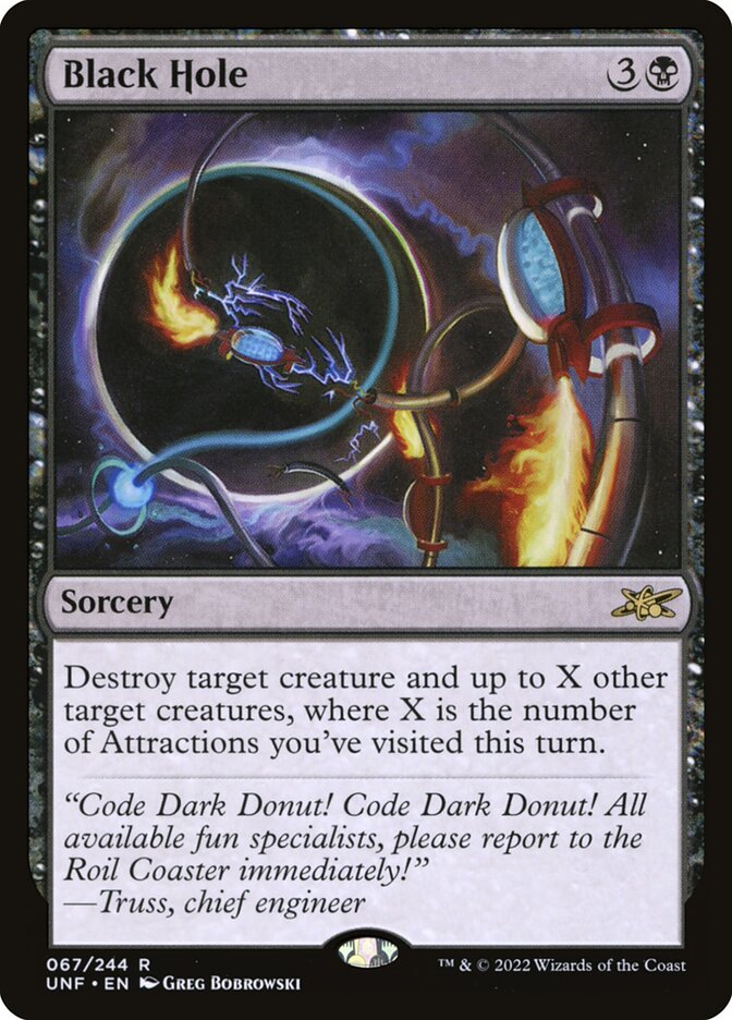 Black Hole – Rare Magic: The Gathering card from Unfinity (#67)