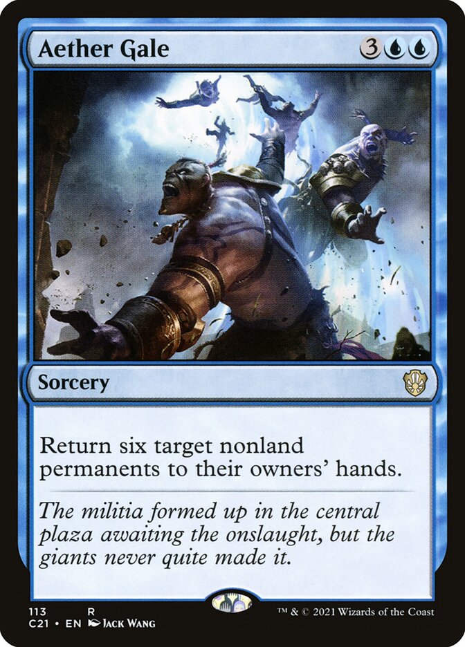 Aether Gale – Rare Magic: The Gathering card from Commander 2021 (#113)