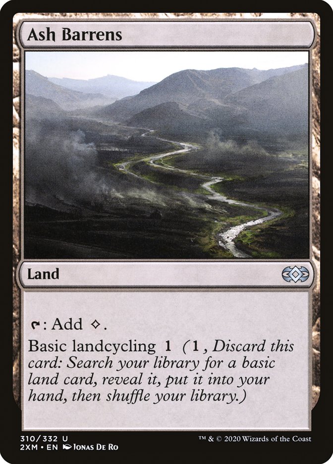 Ash Barrens – Uncommon Magic: The Gathering card from Double Masters (#310)