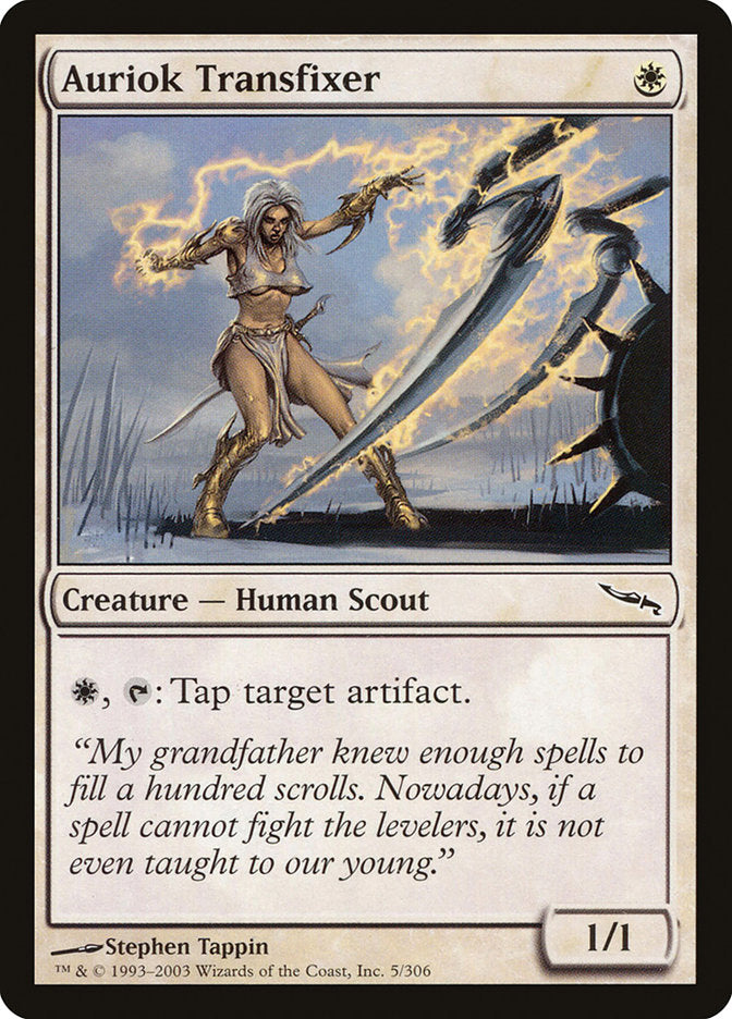 Auriok Transfixer – Common Magic: The Gathering card from Mirrodin (#5)