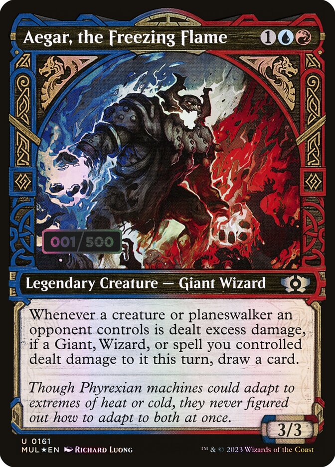 Aegar, the Freezing Flame – Uncommon Magic: The Gathering card from Multiverse Legends (#161z)