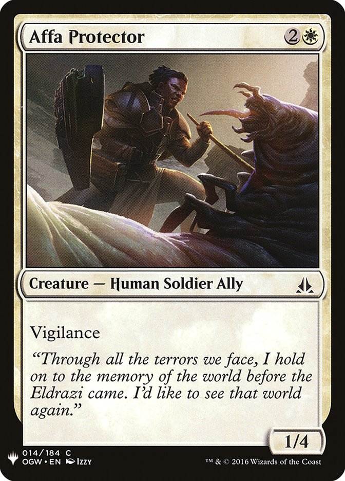 Affa Protector – Common Magic: The Gathering card from The List (#OGW-14)