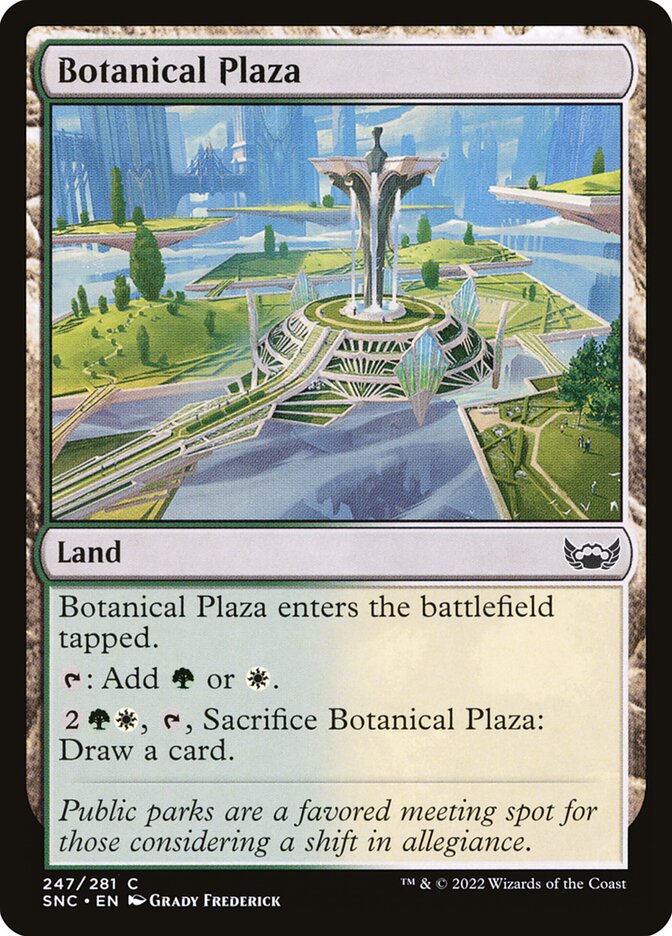 Botanical Plaza – Common Magic: The Gathering card from Streets of New Capenna (#247)
