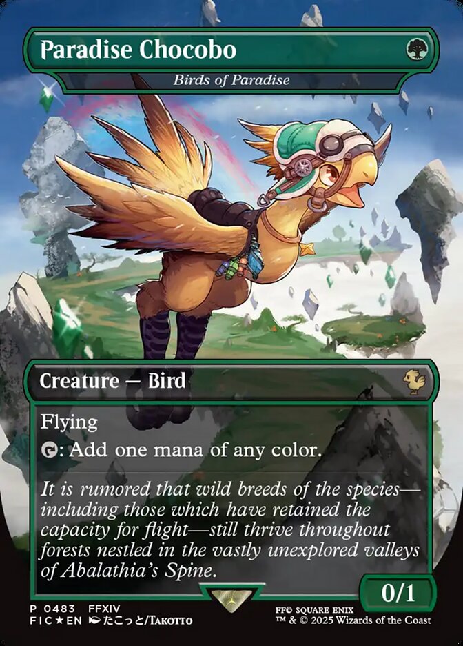 Birds of Paradise – Rare Magic: The Gathering card from Final Fantasy Commander (#483)