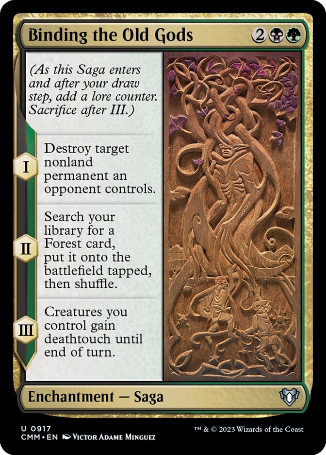 Binding the Old Gods – Uncommon Magic: The Gathering card from Commander Masters (#917)