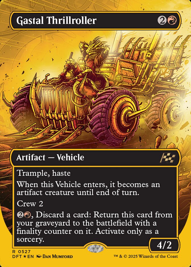 Gastal Thrillroller – Rare Magic: The Gathering card from Aetherdrift (#527)