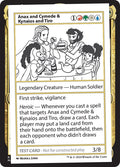 Anax and Cymede & Kynaios and Tiro – Rare Magic: The Gathering card from Mystery Booster 2 (#589)
