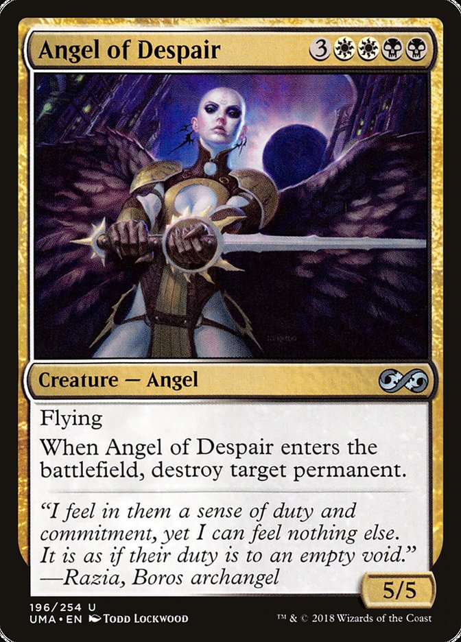 Angel of Despair – Uncommon Magic: The Gathering card from Ultimate Masters (#196)
