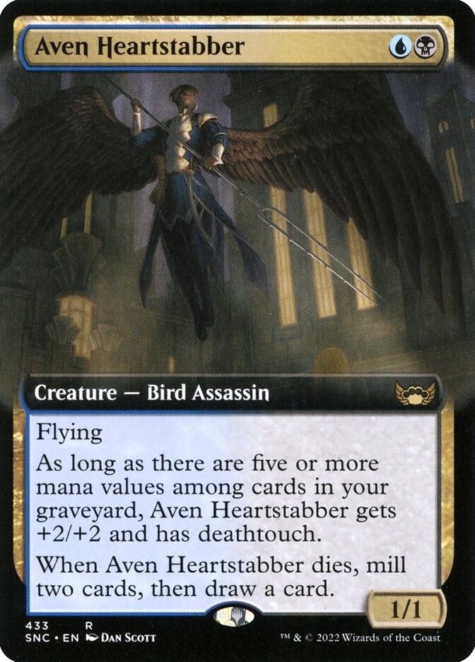 Aven Heartstabber – Rare Magic: The Gathering card from Streets of New Capenna (#433)