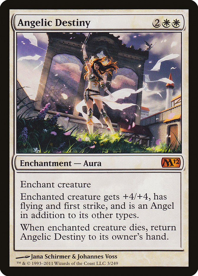 Angelic Destiny – Mythic Magic: The Gathering card from Magic 2012 (#3)